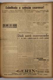 Página do jornal O Nordeste de março de 1952