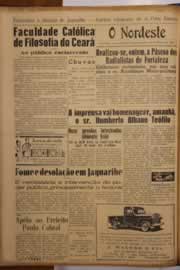 Página do jornal O Nordeste de março de 1952