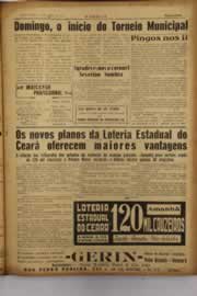 Página do jornal O Nordeste de abril de 1952