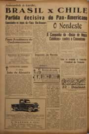Página do jornal O Nordeste de abril de 1952