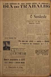 Página do jornal O Nordeste de maio de 1952