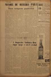 Página do jornal O Nordeste de maio de 1952
