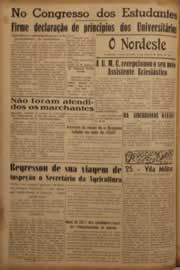 Página do jornal O Nordeste de maio de 1952