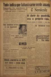 Página do jornal O Nordeste de maio de 1952