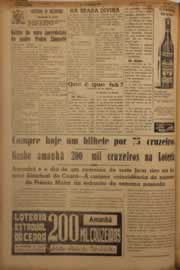 Página do jornal O Nordeste de maio de 1952