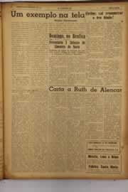 Página do jornal O Nordeste de maio de 1952