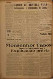 Página do jornal O Nordeste de maio de 1952