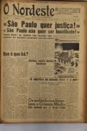 Página do jornal O Nordeste de maio de 1952