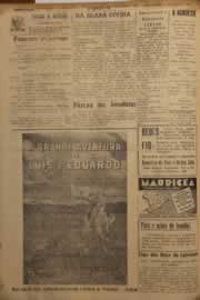 Página do jornal O Nordeste de maio de 1952