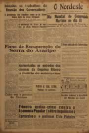 Página do jornal O Nordeste de maio de 1952