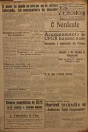Página do jornal O Nordeste de maio de 1952