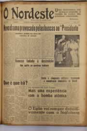 Página do jornal O Nordeste de maio de 1952