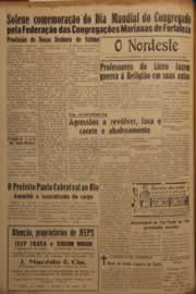 Página do jornal O Nordeste de maio de 1952