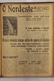 Página do jornal O Nordeste de maio de 1952