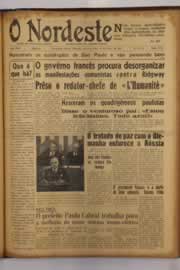 Página do jornal O Nordeste de maio de 1952