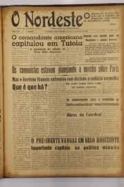 Página do jornal O Nordeste de maio de 1952