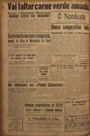 Página do jornal O Nordeste de maio de 1952