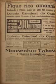 Página do jornal O Nordeste de junho de 1952