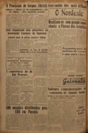 Página do jornal O Nordeste de junho de 1952