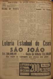 Página do jornal O Nordeste de junho de 1952