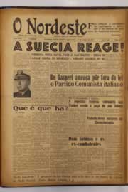 Página do jornal O Nordeste de junho de 1952