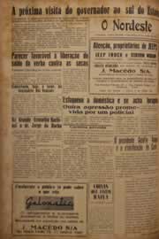 Página do jornal O Nordeste de junho de 1952