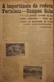 Página do jornal O Nordeste de junho de 1952