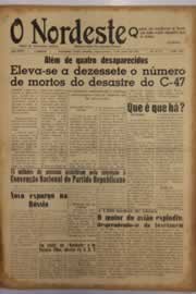 Página do jornal O Nordeste de julho de 1952