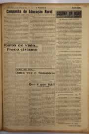 Página do jornal O Nordeste de julho de 1952