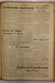 Página do jornal O Nordeste de agosto de 1952