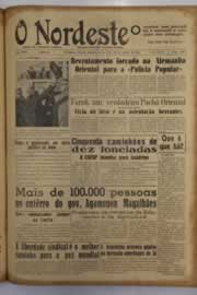 Página do jornal O Nordeste de agosto de 1952