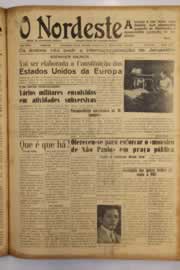 Página do jornal O Nordeste de setembro de 1952