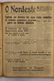 Página do jornal O Nordeste de setembro de 1952