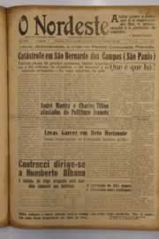 Página do jornal O Nordeste de setembro de 1952