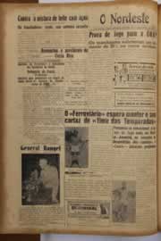 Página do jornal O Nordeste de setembro de 1952