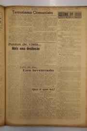 Página do jornal O Nordeste de outubro de 1952