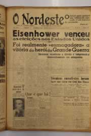 Página do jornal O Nordeste de novembro de 1952