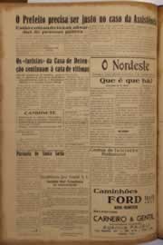Página do jornal O Nordeste de dezembro de 1952