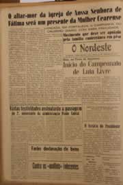 Página do jornal O Nordeste de janeiro de 1953