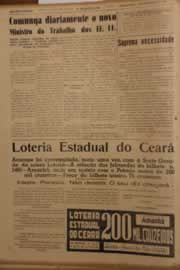 Página do jornal O Nordeste de fevereiro de 1953