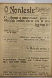 Página do jornal O Nordeste de fevereiro de 1953