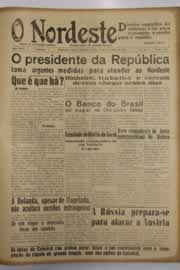 Página do jornal O Nordeste de fevereiro de 1953