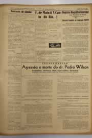 Página do jornal O Nordeste de fevereiro de 1953