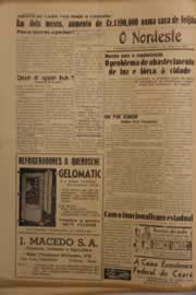 Página do jornal O Nordeste de março de 1953