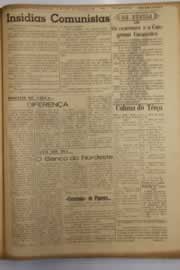 Página do jornal O Nordeste de março de 1953