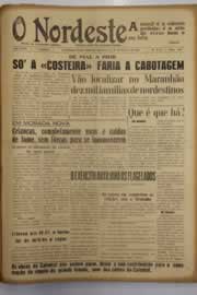 Página do jornal O Nordeste de março de 1953