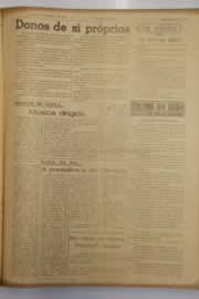 Página do jornal O Nordeste de março de 1953