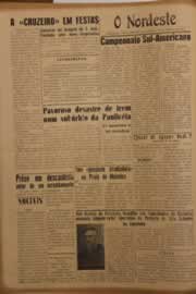 Página do jornal O Nordeste de março de 1953