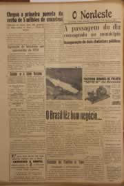 Página do jornal O Nordeste de abril de 1953