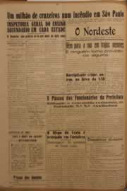 Página do jornal O Nordeste de maio de 1953